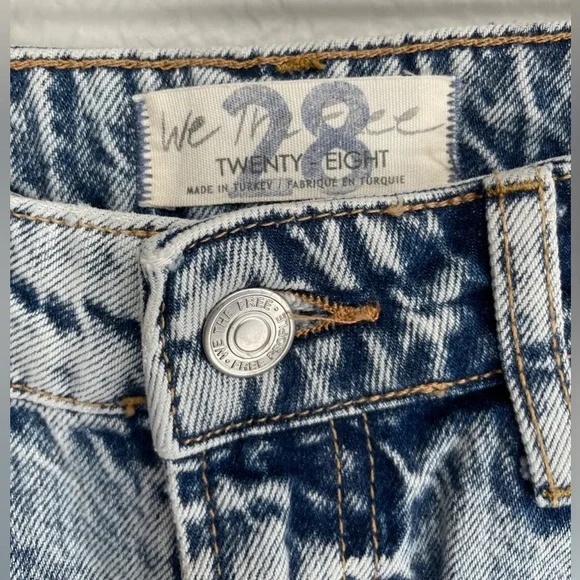 NWT We The Free My Own Lane Jeans Size 28 In Indigo Straight Leg Denim - Picture 5 of 11